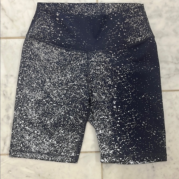 Navy reflective Speckled Crop Top and Shorts Set (can be sold separately) - Picture 2 of 5